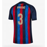 Barcelona Gerard Pique #3 Fußballbekleidung Heimtrikot 2022-23 Kurzarm